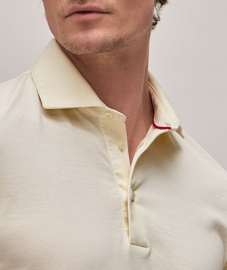 Short-Sleeve Pima Cotton Jersey Polo image 3