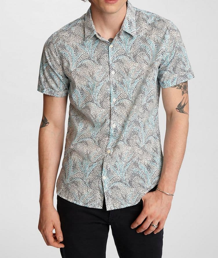 Jasper Short-Sleeve Splatter Print Shirt image 1