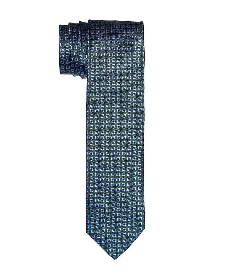 Square Printed Silk Tie image 0