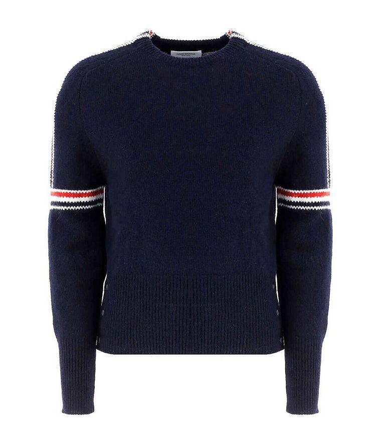 Thom Browne Striped Wool-Mohair Sweater | Sweaters & Knits | Final Cut