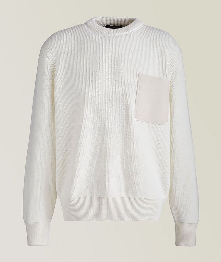 Silk-Cotton Crewneck Sweater image 0