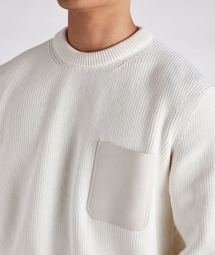 Silk-Cotton Crewneck Sweater image 3