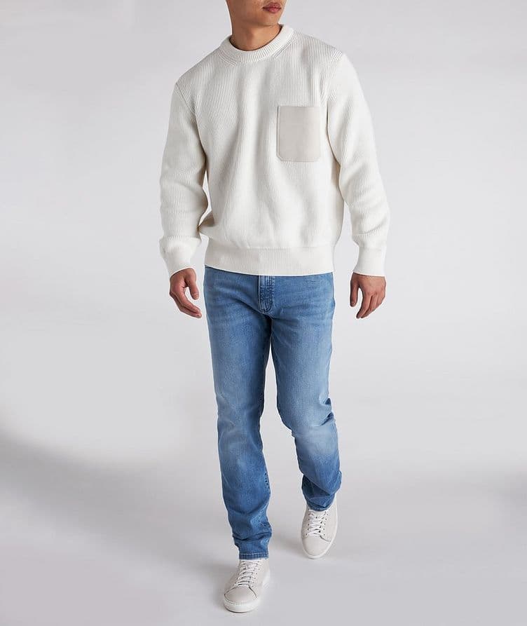 Silk-Cotton Crewneck Sweater image 4