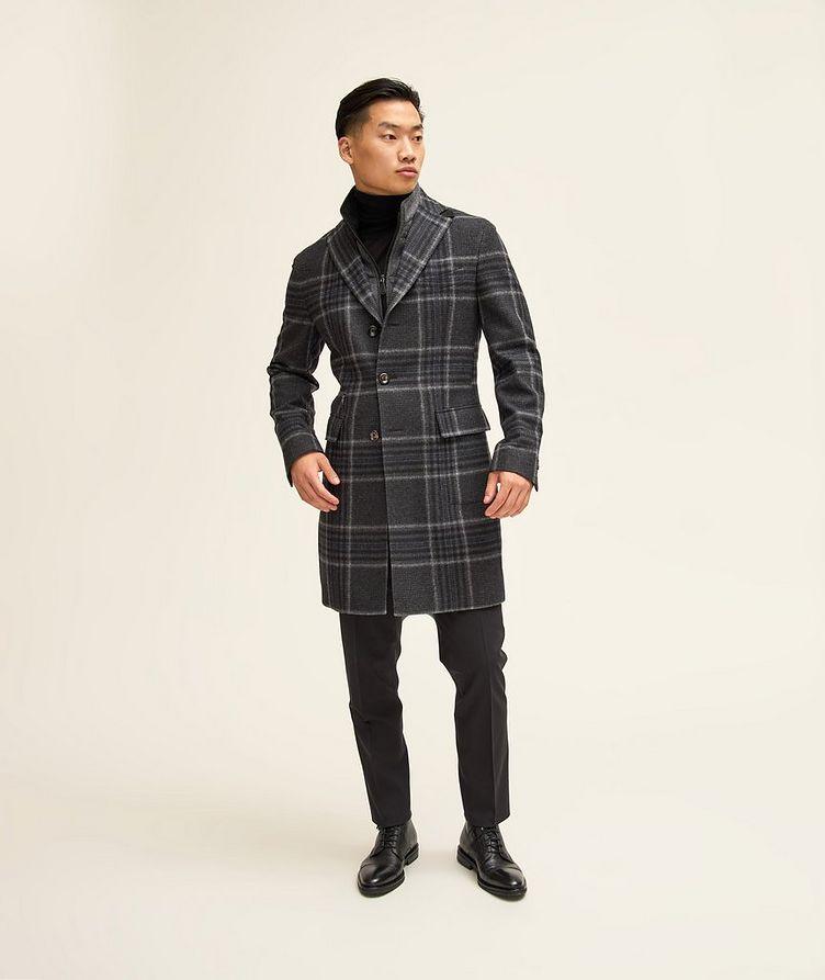 Wool Plaid Overcoat  image 1