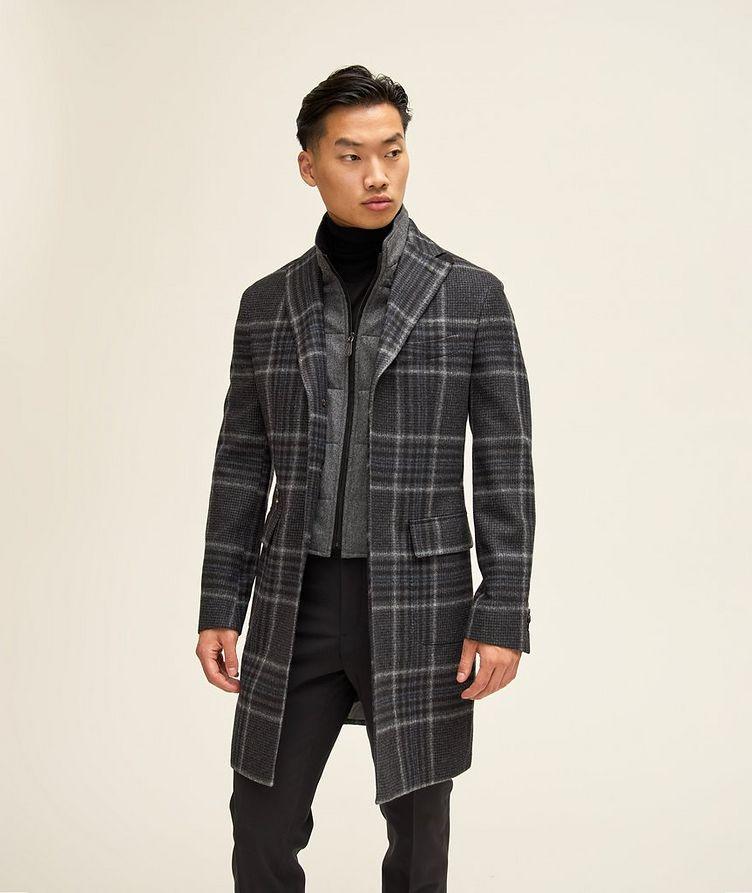 Wool Plaid Overcoat  image 2