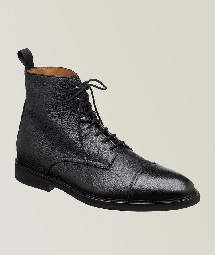 Pebbled Leather Cap-Toe Boot image 0