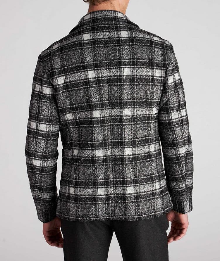 Quilted Plaid Stretch-Wool Hantory Sport Jacket image 2