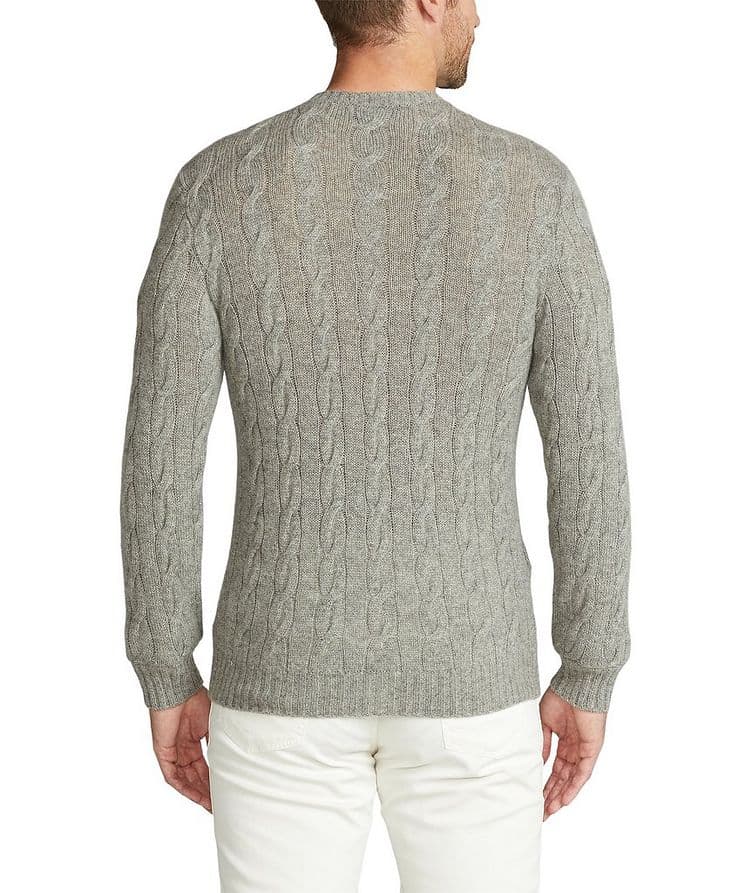 Cashmere Cable-Knit Crewneck Sweater image 2