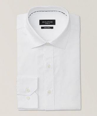 Bugatchi Axel Tonal Plaid Jacquard Cotton-Blend Sport Shirt