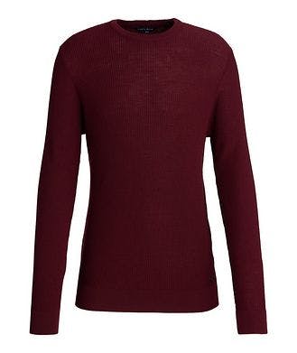 Stone Rose Waffle Knit Merino Wool-Eco Blend Sweater
