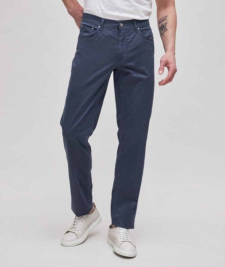 Cooper Fancy Textured Stretch-Cotton Pants image 0