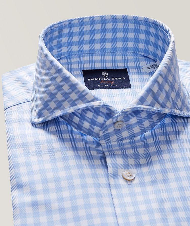 Luxury Premium Gingham Dress Shirt image 1