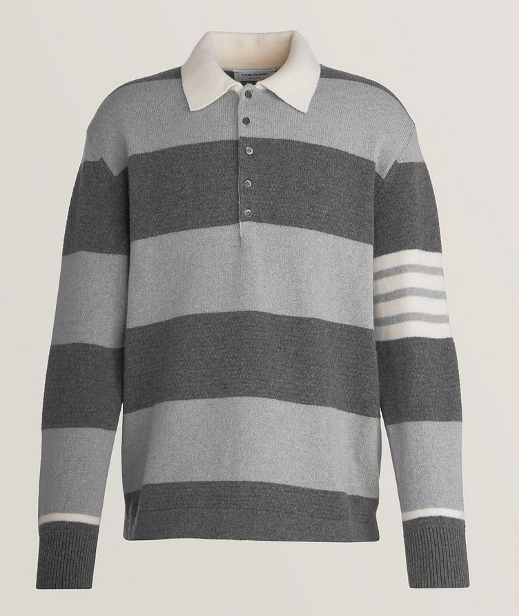 Striped Virgin Wool Rugby Sweater image 0