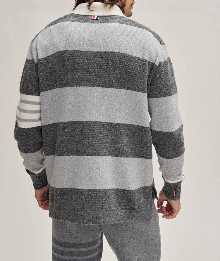 Striped Virgin Wool Rugby Sweater image 2