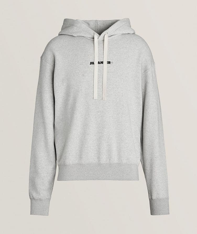 Logo Jersey Cotton Hooded Sweater image 0