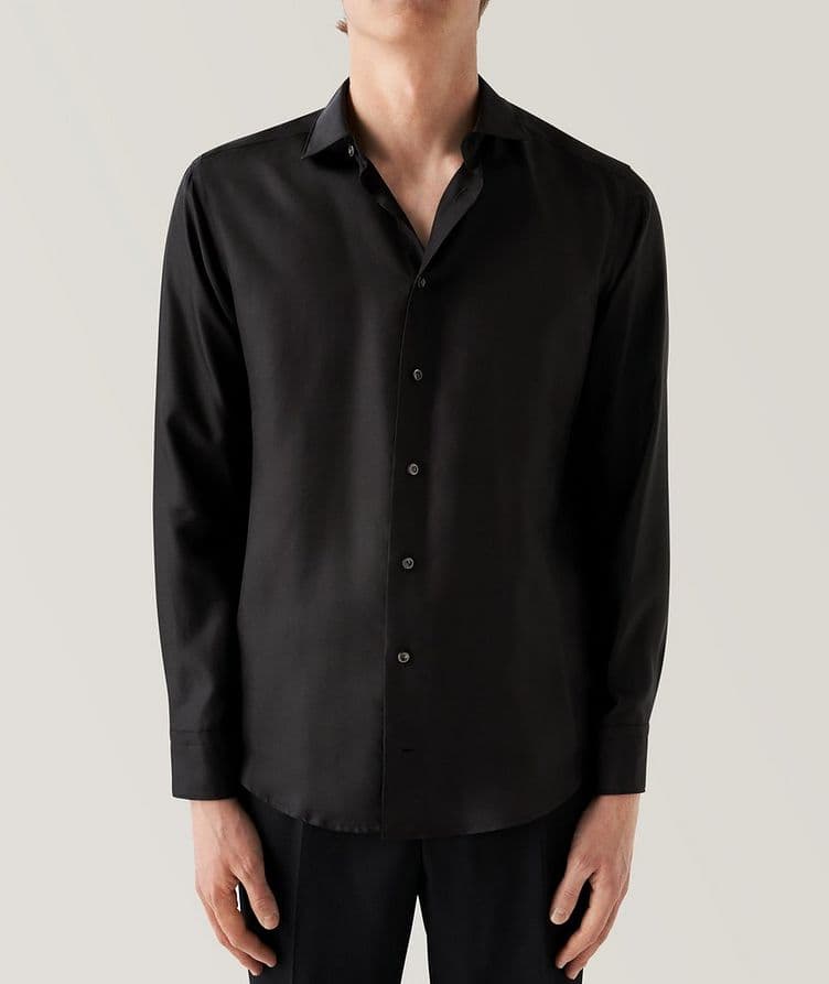 Slim Fit Silk Shirt image 1