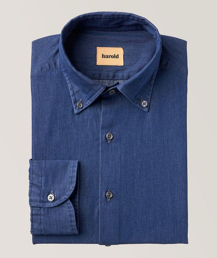 Button-Down Collar Denim Shirt image 0