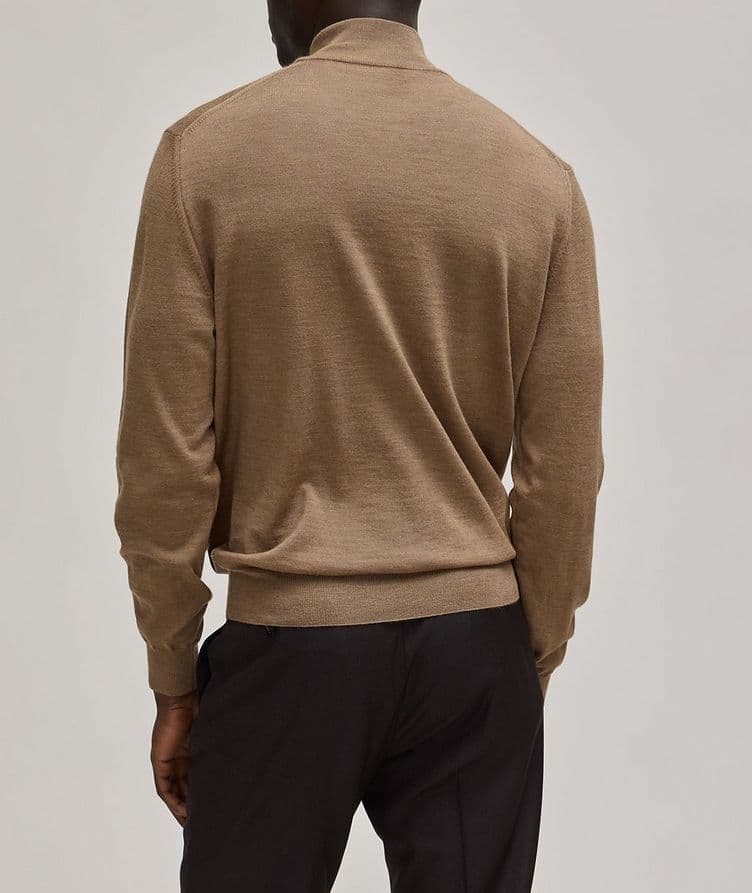 Merino Wool Mock Neck Sweater image 2