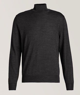 Canali Merino Wool Mock Neck Sweater