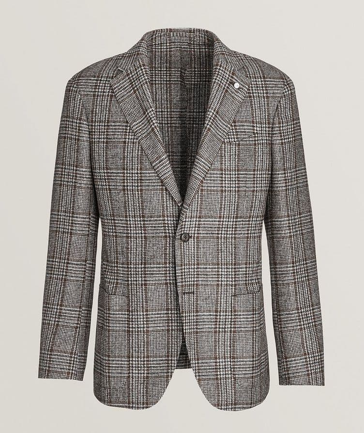 Glen Plaid Check Virgin Wool-Blend Sport Jacket image 0