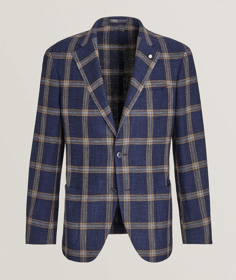 Windowpane Wool-Blend Sport Jacket image 0