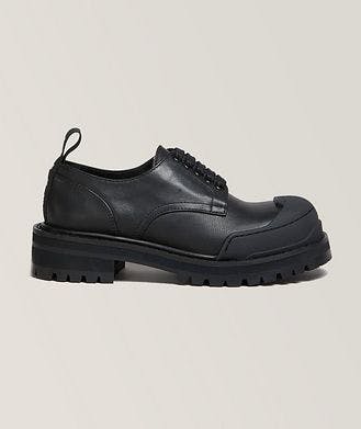 Marni Chunky Toed Calf Leather Lace-up Derbies
