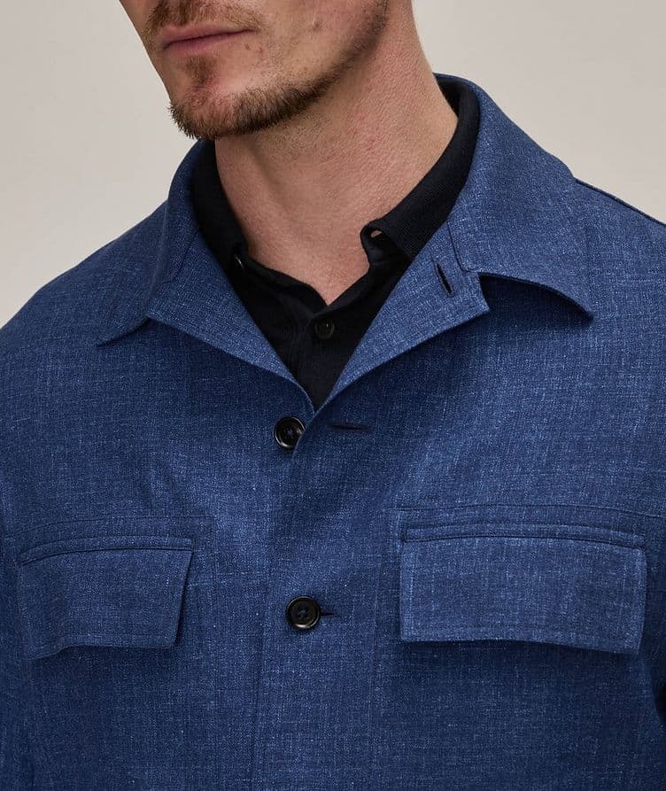 Oasi Cashmere-Linen Overshirt image 5