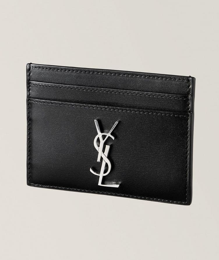 YSL Metal Logo East West Cardholder image 0