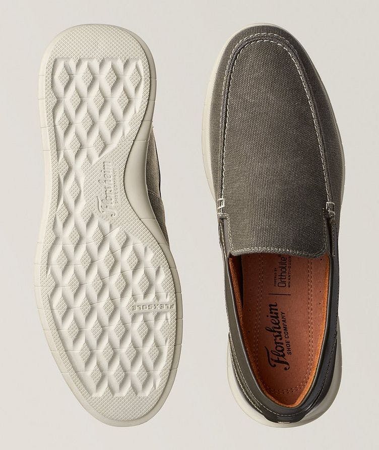 Montigo Canvas Venetian Leather Loafers image 2