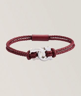 Ferragamo Braided Gancio Hook Bracelet