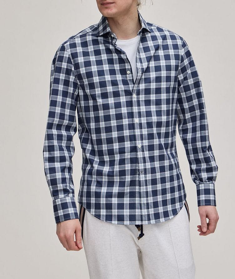 Plaid Cotton Sport Shirt  image 1