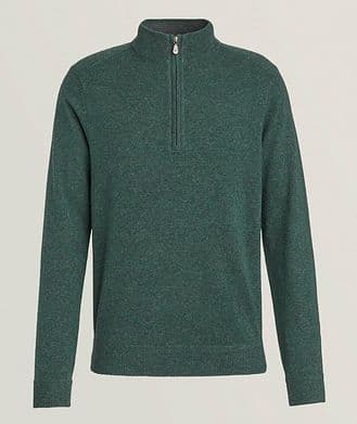 Raffi Cashmere Quarter-Zip Sweater