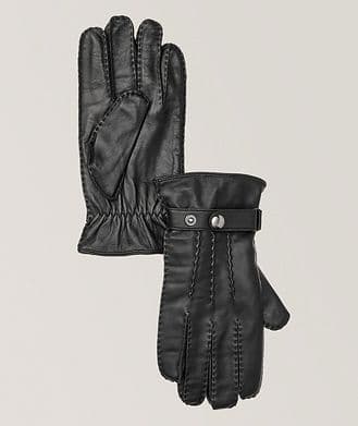 Harry Rosen Leather Stitch Detail Gloves