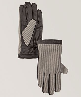 Harry Rosen Leather Mixed Media Gloves